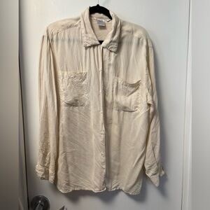 Women's Cream Button Down Shirt